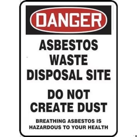 Accuform OSHA DANGER SIGN ASBESTOS WASTE MCAW195XT MCAW195XT